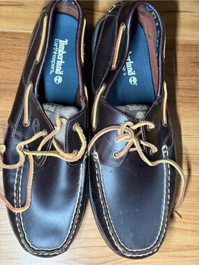 Timberland Mens Earthkeepers Leather Lace Up Brown shoes